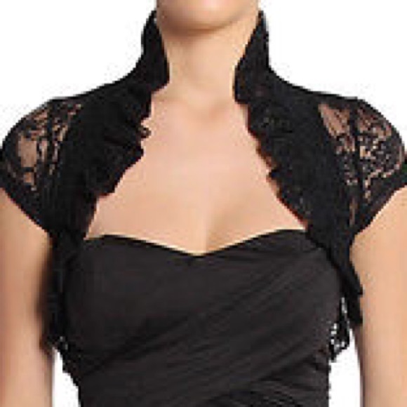 Ruffles cropped shrug