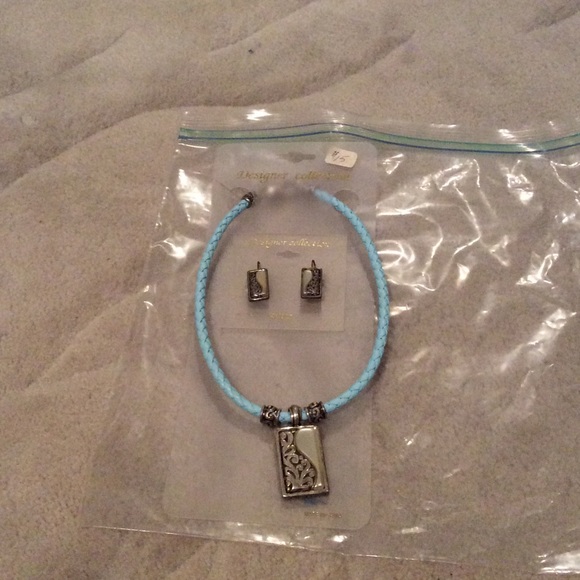 Matching earrings and necklace