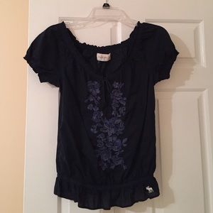 Navy blouse