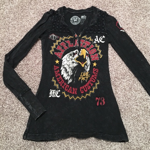 Affliction Tops - Affliction long sleeve shirt