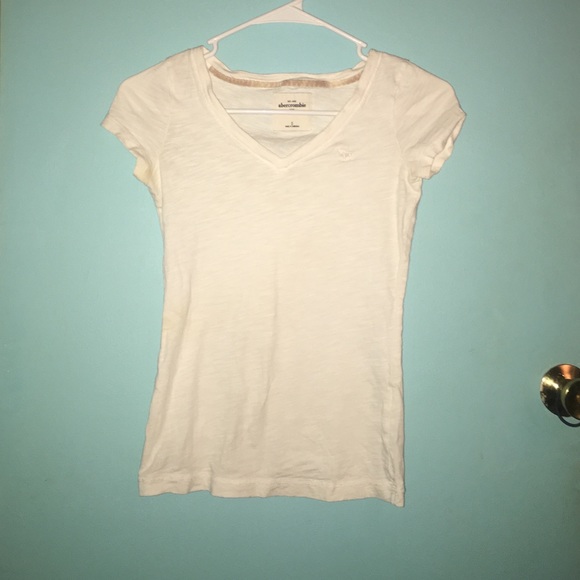 Abercrombie kids white v neck