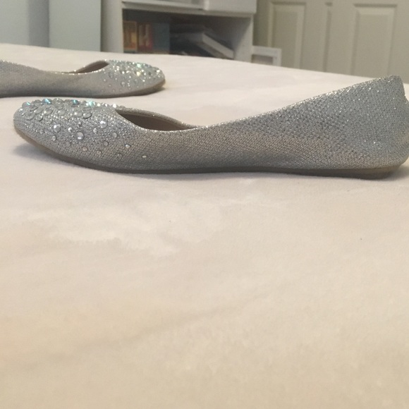 Silver Sparkly Flats - Picture 4 of 4