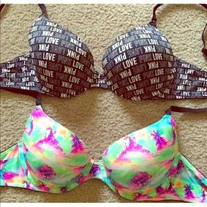 Bundle VS PINK Bras 36D💋