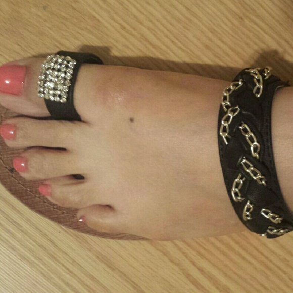 Shoes - Size 9 sandals with rhinestones