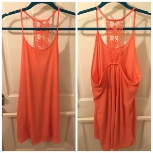 Francesca's coral dress