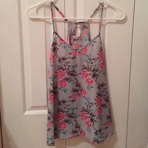 Floral tank blouse