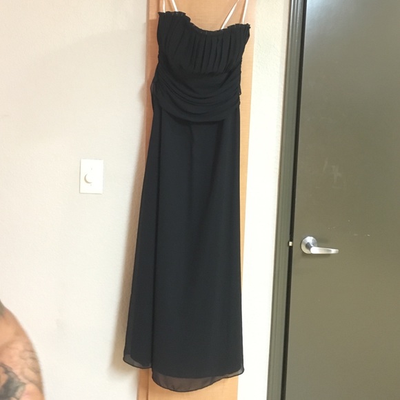 Stunning floor length strapless evening gown
