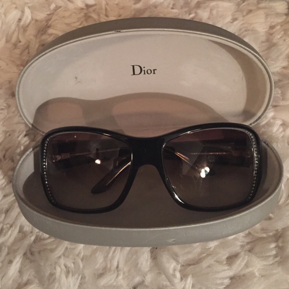 Dior black studded sunglasses