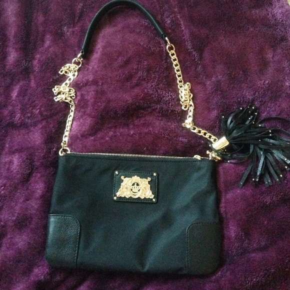 Silk black juicy couture purse