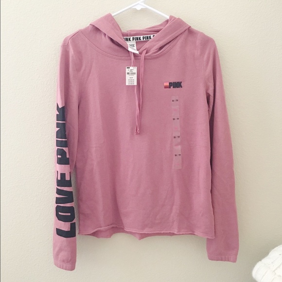 🚫SOLD🚫 Victoria's Secret PINK Raw Edge Pullover - Picture 2 of 4