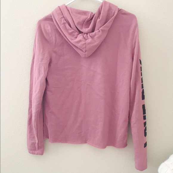 🚫SOLD🚫 Victoria's Secret PINK Raw Edge Pullover - Picture 3 of 4