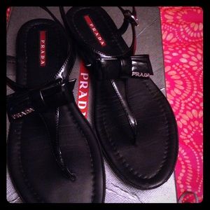 Prada bow tie sandal