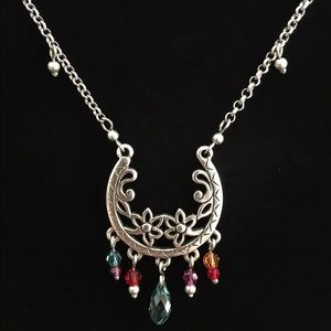 Brighton silver necklace with dangling beads