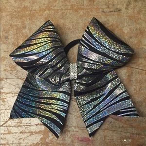 Animal print cheer bow