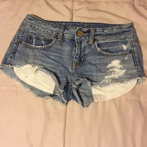 Distressed Jean Shorts
