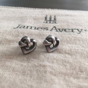 James Avery Heart Knot Earrings