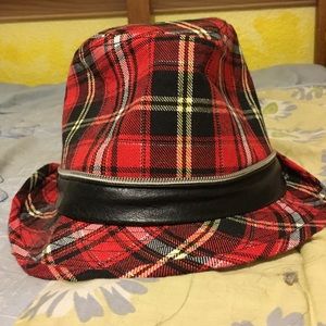 Youth Plaid Fedora