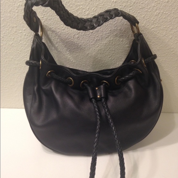 Sold Michael Kors black braided grommet bag - Picture 1 of 4