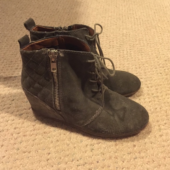 Olive green booties
