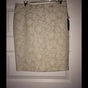 Lace pencil skirt
