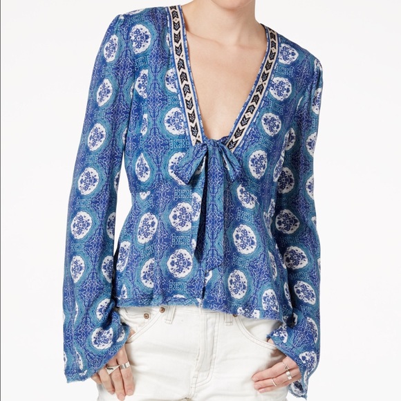 ❤️SALE❤️ Free People Time Of Your Life Printed Top