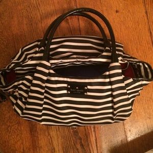 Striped Nylon Kate Spade bag