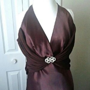 Like new Chocolate brown formal gown -reduced