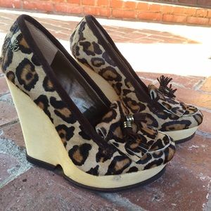 Sam Endelman Leopard Wedges