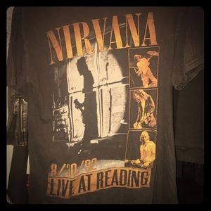 NIRVANA Vintage Live at Reading Tee '92
