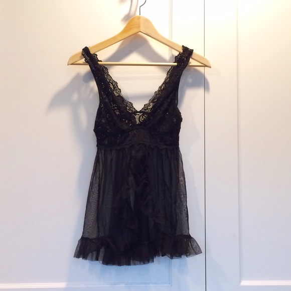 NWOT Black Lingerie Slip