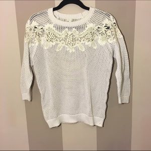 Open stitch sweater