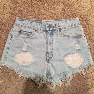 Vintage Levi's high waisted cutoffs