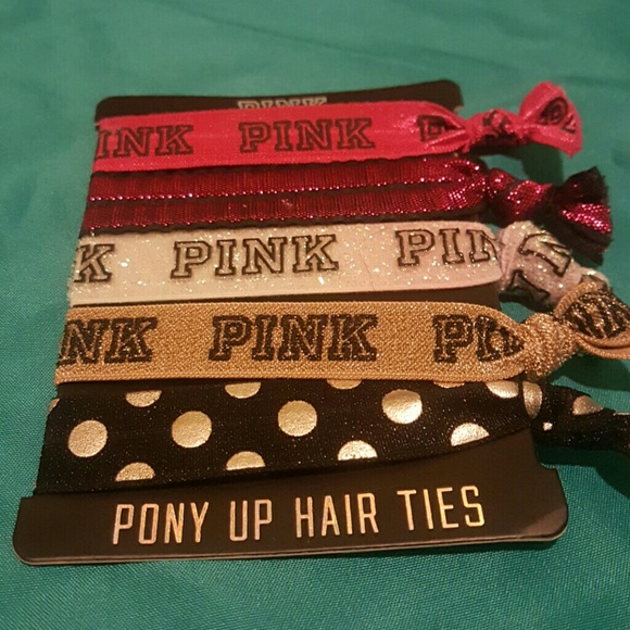PINK Hair Ties
