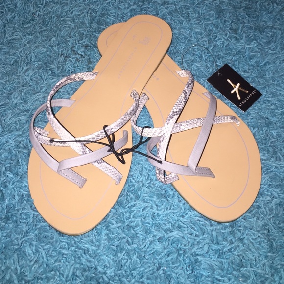 Gray sandals