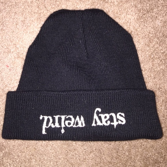 Stay weird beanie