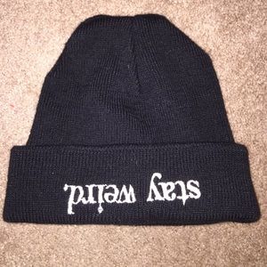 Stay weird beanie