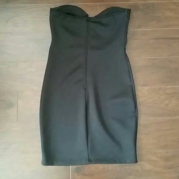 Black Strapless Dress - Picture 2 of 3