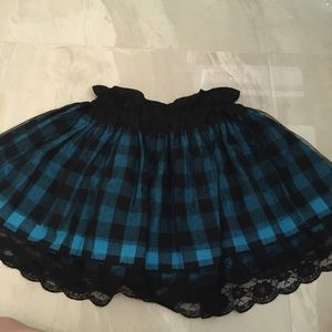 Blue & Black Lolita Style Skirt