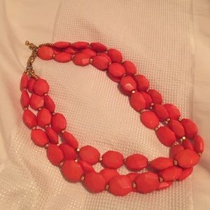 Orange stone necklace