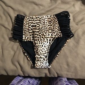High waisted cheetah bottoms