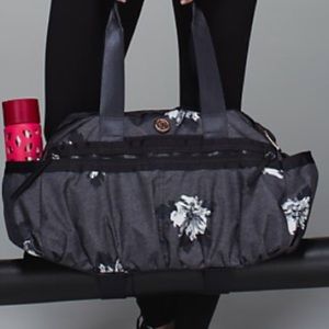 Lululemon medium gym duffel with flowers