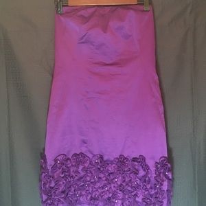Rampage Purple Rosettes Dress