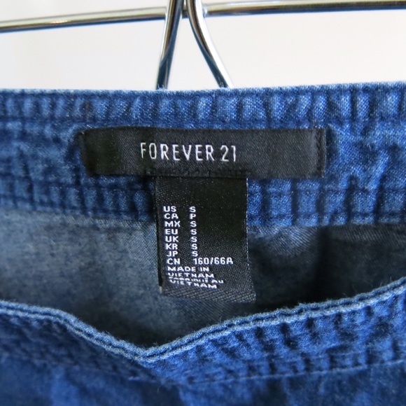 Forever 21 Denim Skater Skirt - Picture 3 of 3