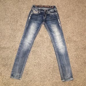 Rock Revival Mid Rise Skinny Jeans Size 25