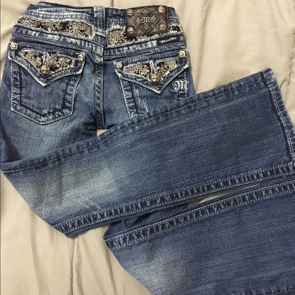 Miss Me KIDS Jeans Girl Boot Size 8