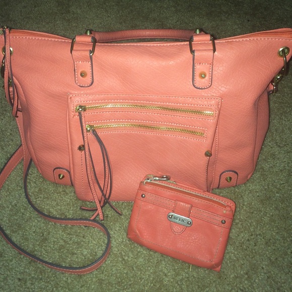 Adorable Matching Leather Wallet and Purse