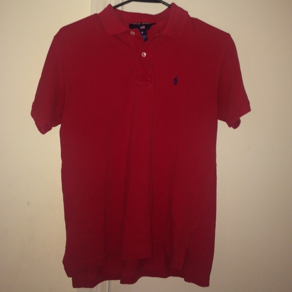 Red Collared Ralph Lauren Polo shirt