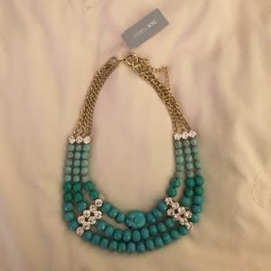 Turquoise Diamond Layered Necklace