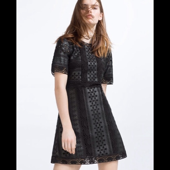 Zara Embroidered Cutwork Dress - Picture 3 of 3