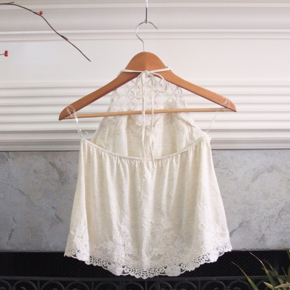 Altar'd State Halter Top with Crochet Detailing - Picture 2 of 4